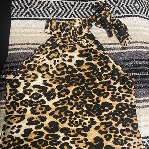 Leopard print tank top